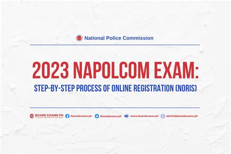 napolcom-noris.org/register|2023 NAPOLCOM EXAM: Step.